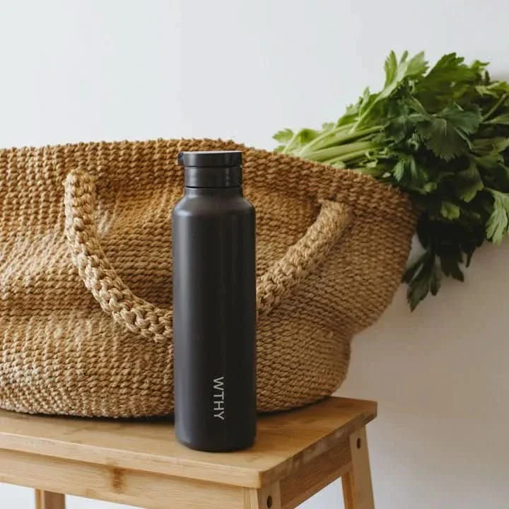 750ml Sugarcane Drink Bottle - Charcoal - Image 5