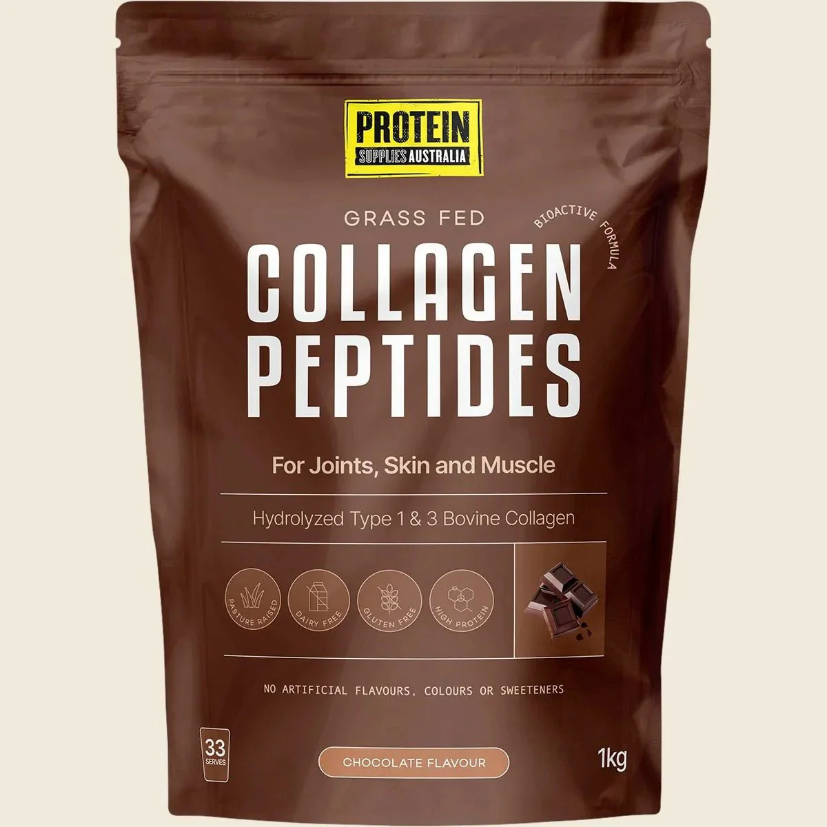 Grass Fed Collagen Peptides - Chocolate - 1kg - Image 3