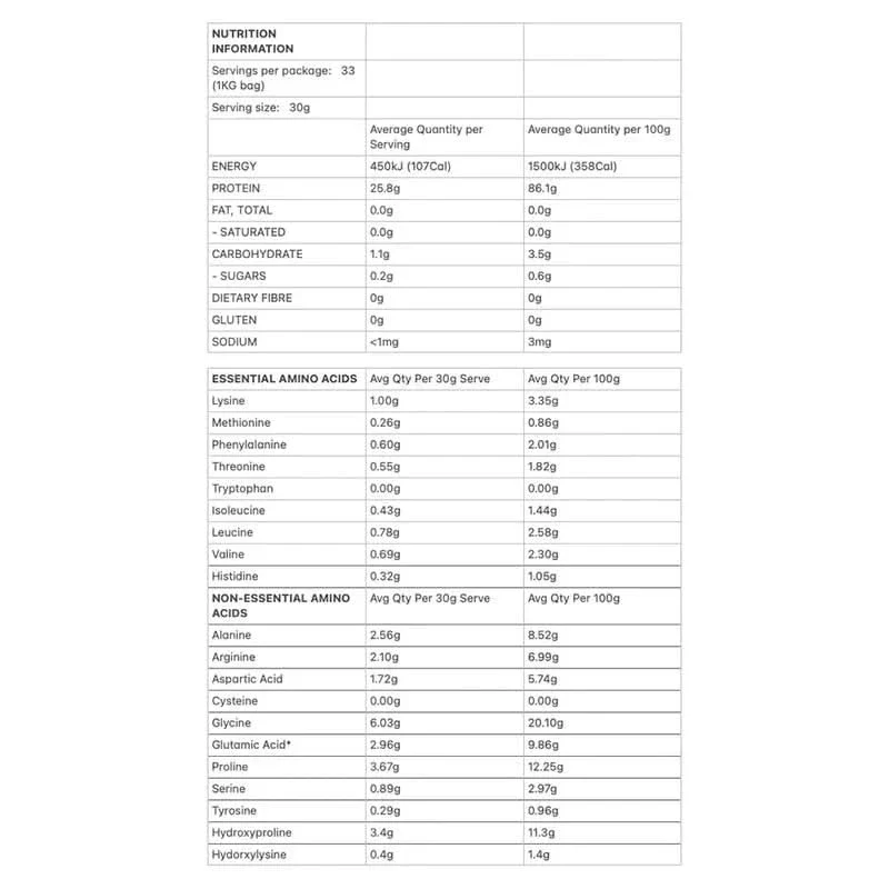 Grass Fed Collagen Peptides - Vanilla - 500g - Image 5