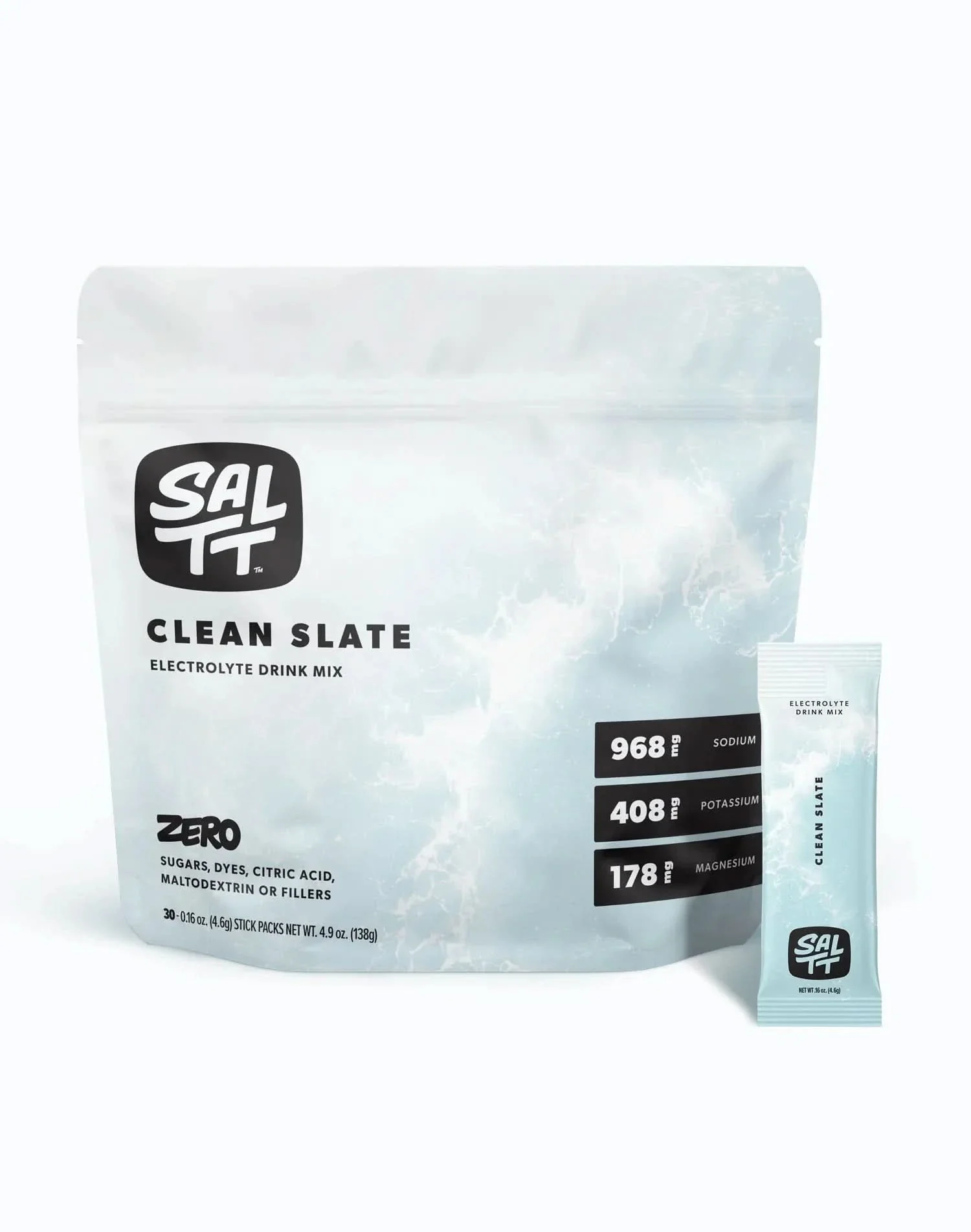 Clean Slate (Unflavoured) Electrolyte Drink Mix - 30 Sticks - Image 4