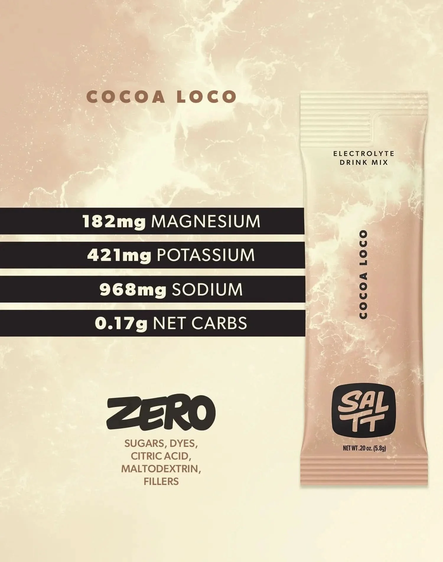Cocoa Loco Electrolyte Drink Mix - 30 Sticks - Image 3