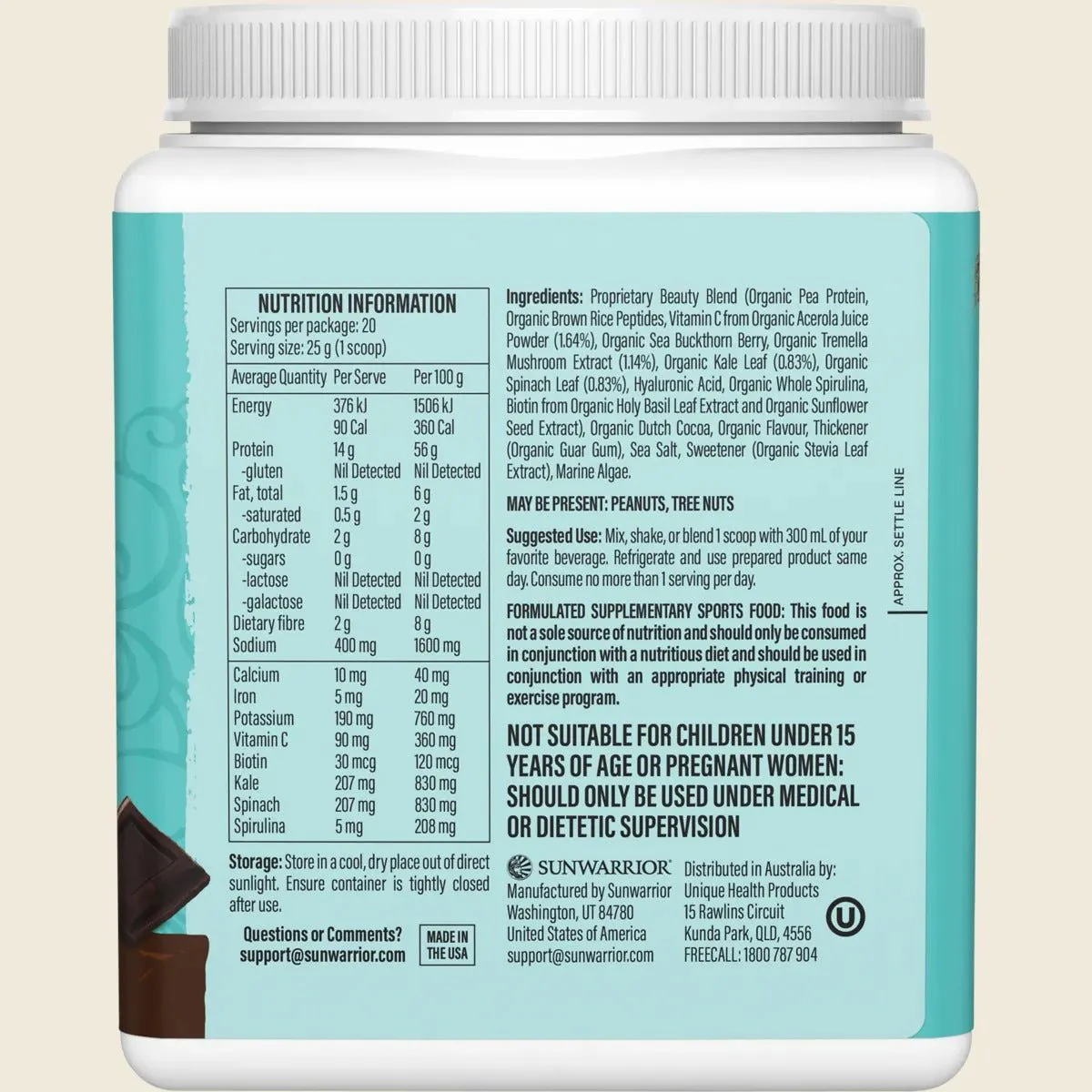 Collagen Building Protein Peptides Chocolate Fudge 500g - Image 2