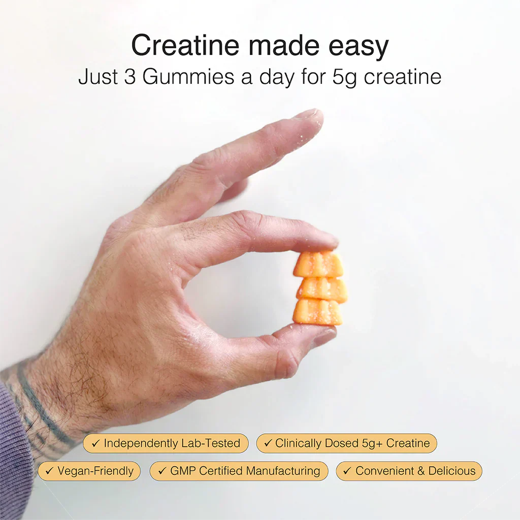 Creatine Gummy Bears - Sour Peach - Image 4