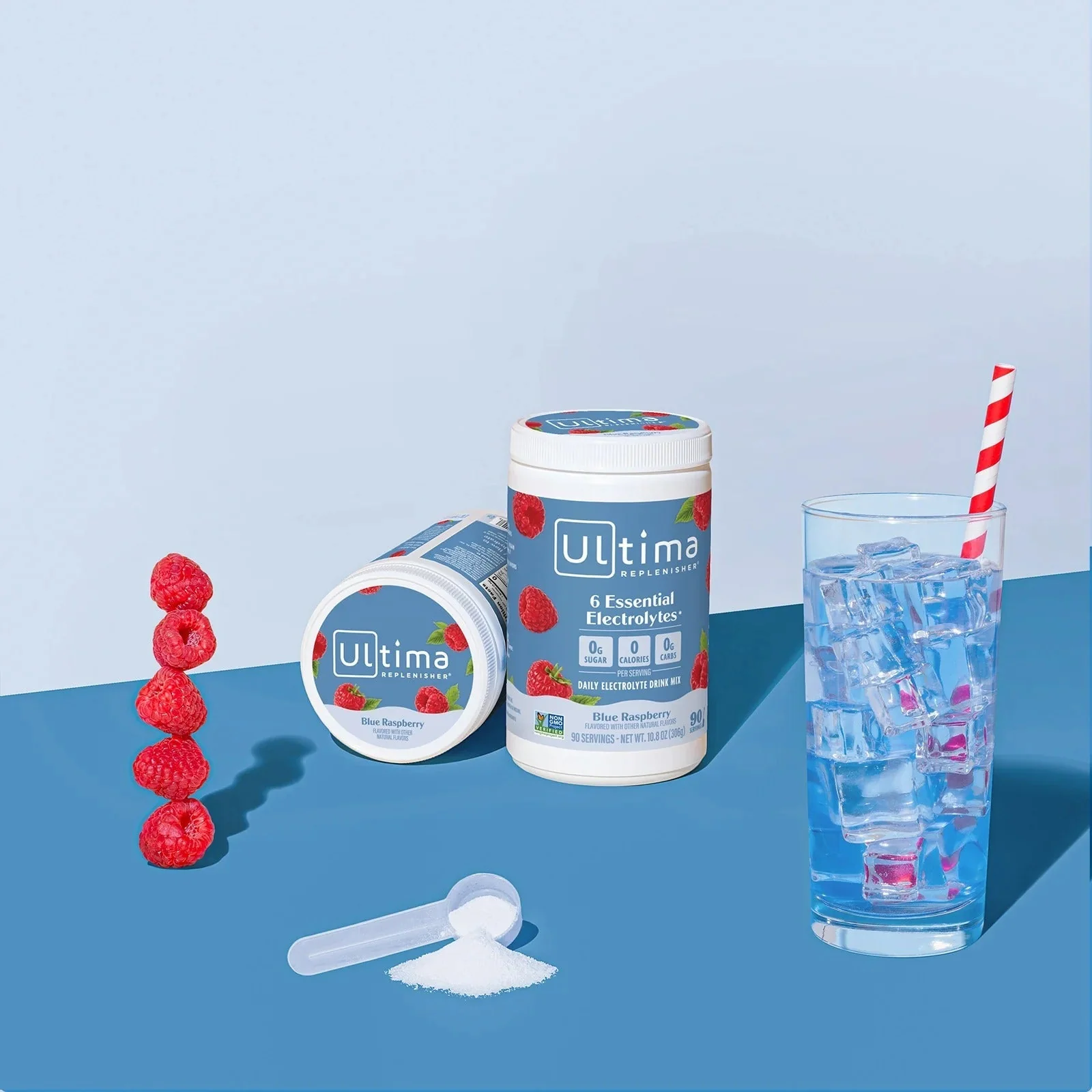 Blue Raspberry Electrolyte Drink Mix - 90 Serves - Image 5