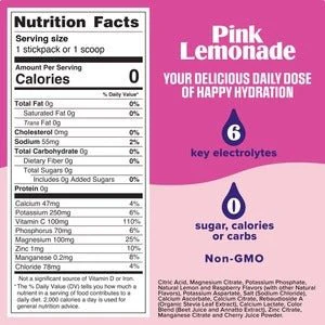 Pink Lemonade Electrolyte Drink Mix - 90 Serves - Image 2