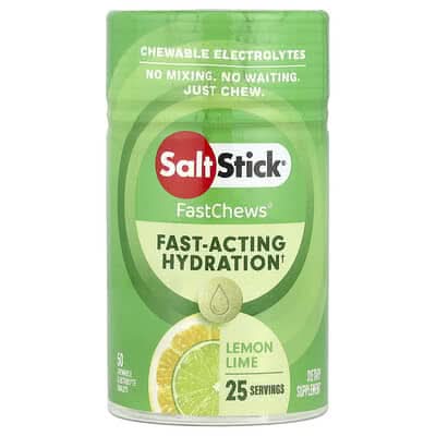 FastChews - Chewable Electrolytes - Lemon Lime - 25 Serves