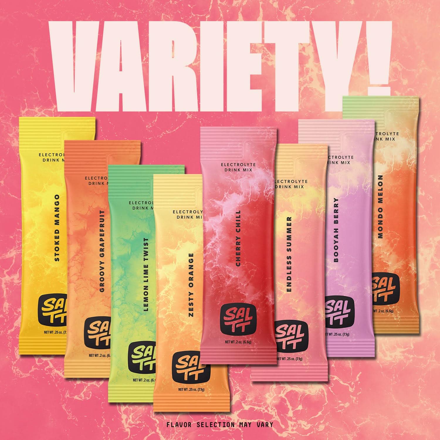 Fruit Variety Electrolyte Drink Mix - 15 Sticks - Image 3