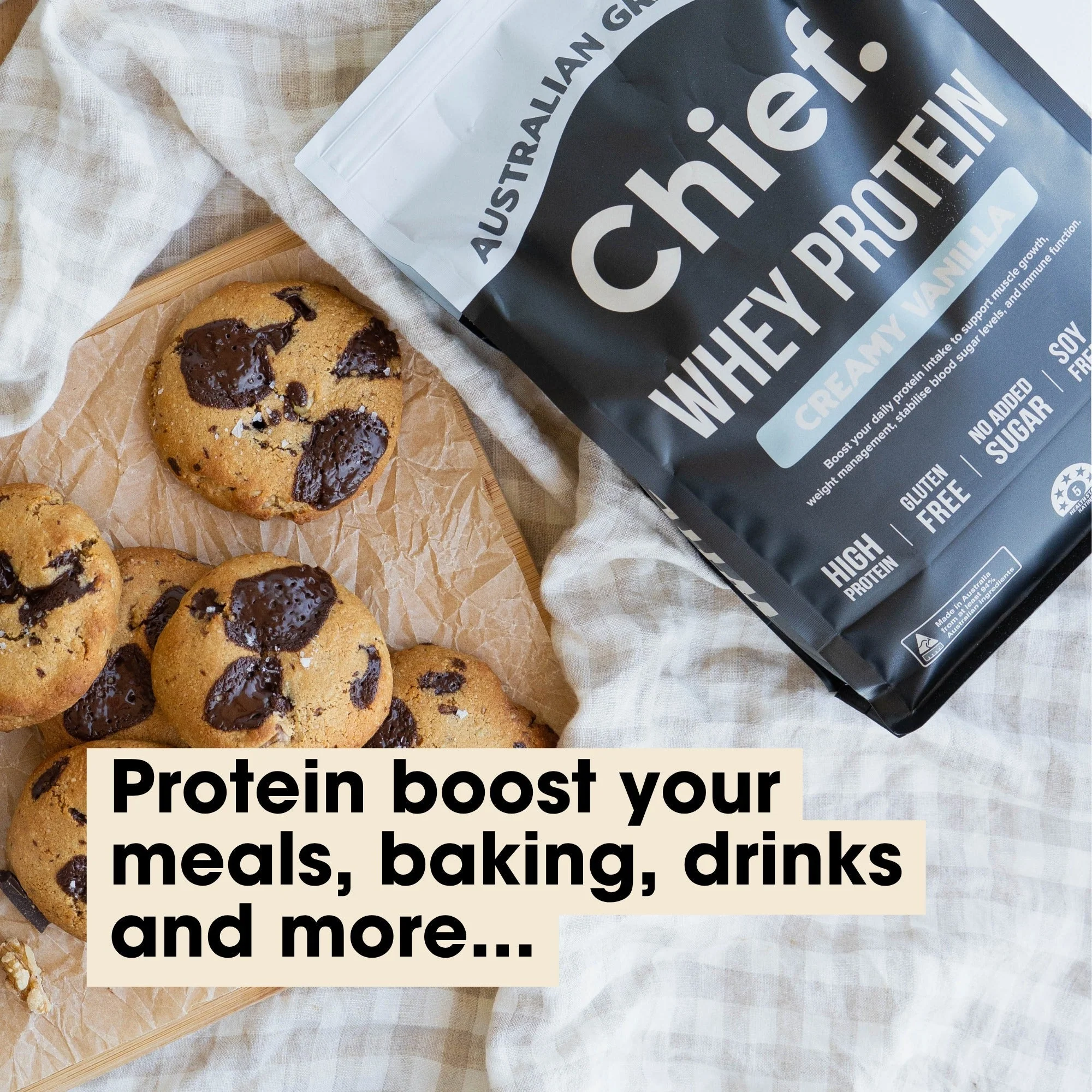 Grass-fed Whey Protein Powder - Creamy Vanilla - 900g - Image 5