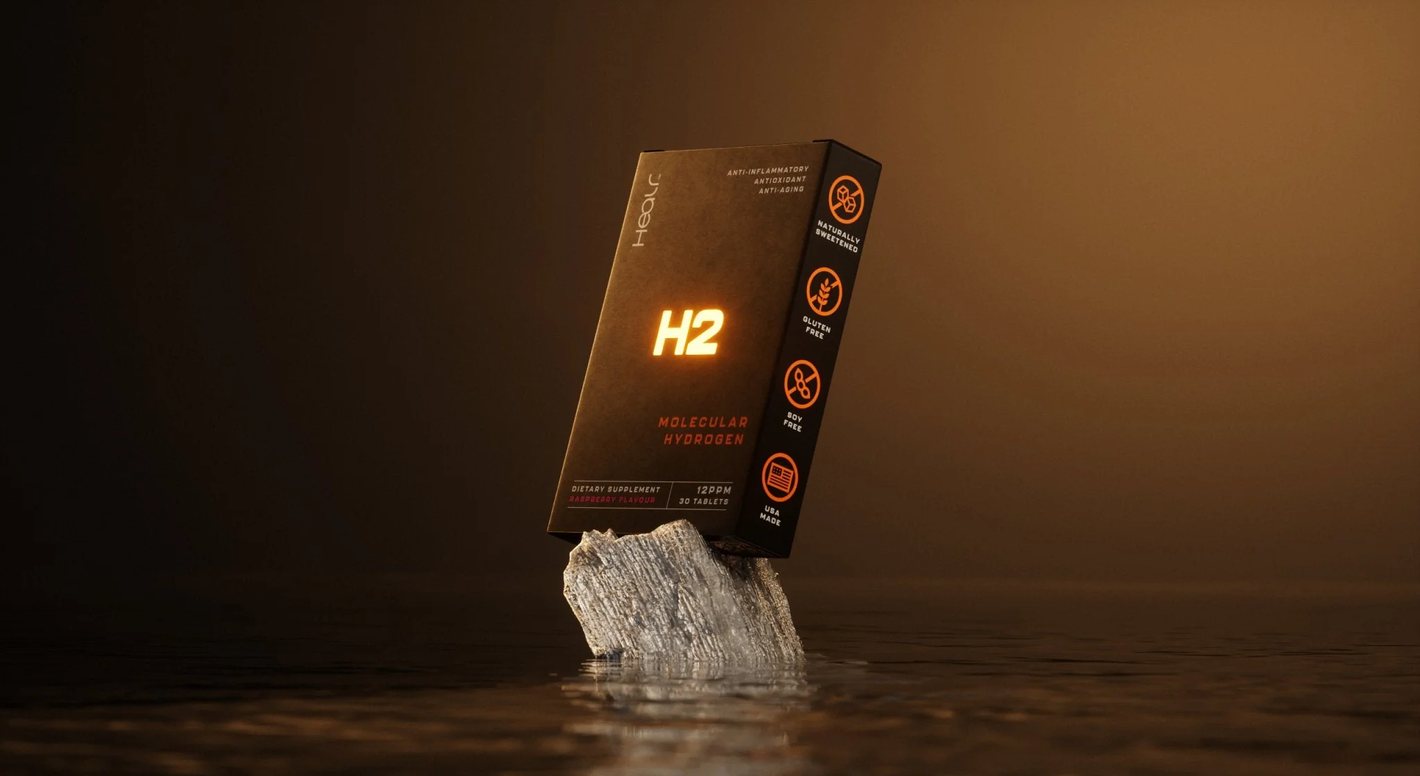 H2 Hydrogen Water - Raspberry - 30 Tablets - Image 4