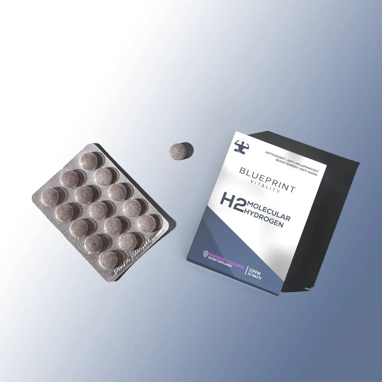 H2 Molecular Hydrogen - Raspberry - 12ppm - 30 Tablets - Image 2