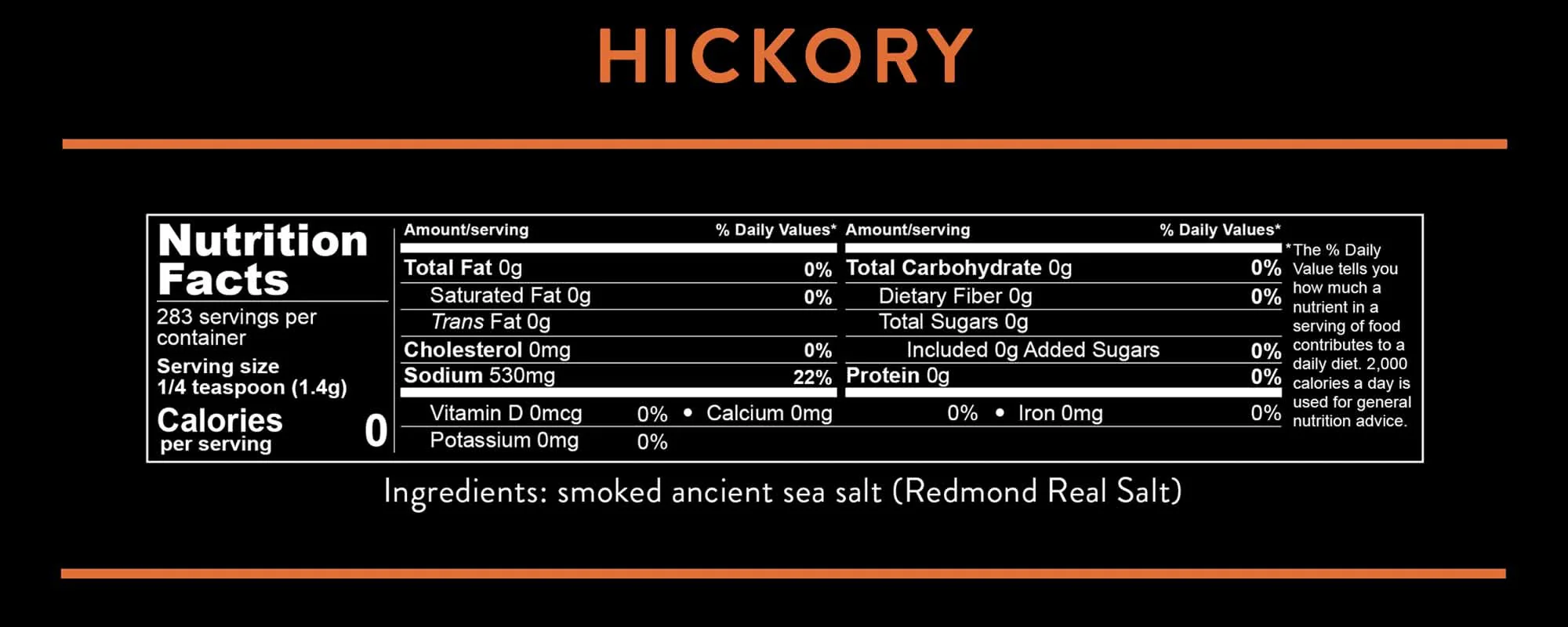 Hickory Smoked Real Salt - 396g - Image 2