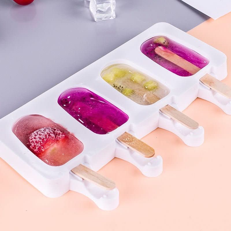 Ice Cream/Popsicle Mould - Large Ellipse + 50 Sticks - Image 5