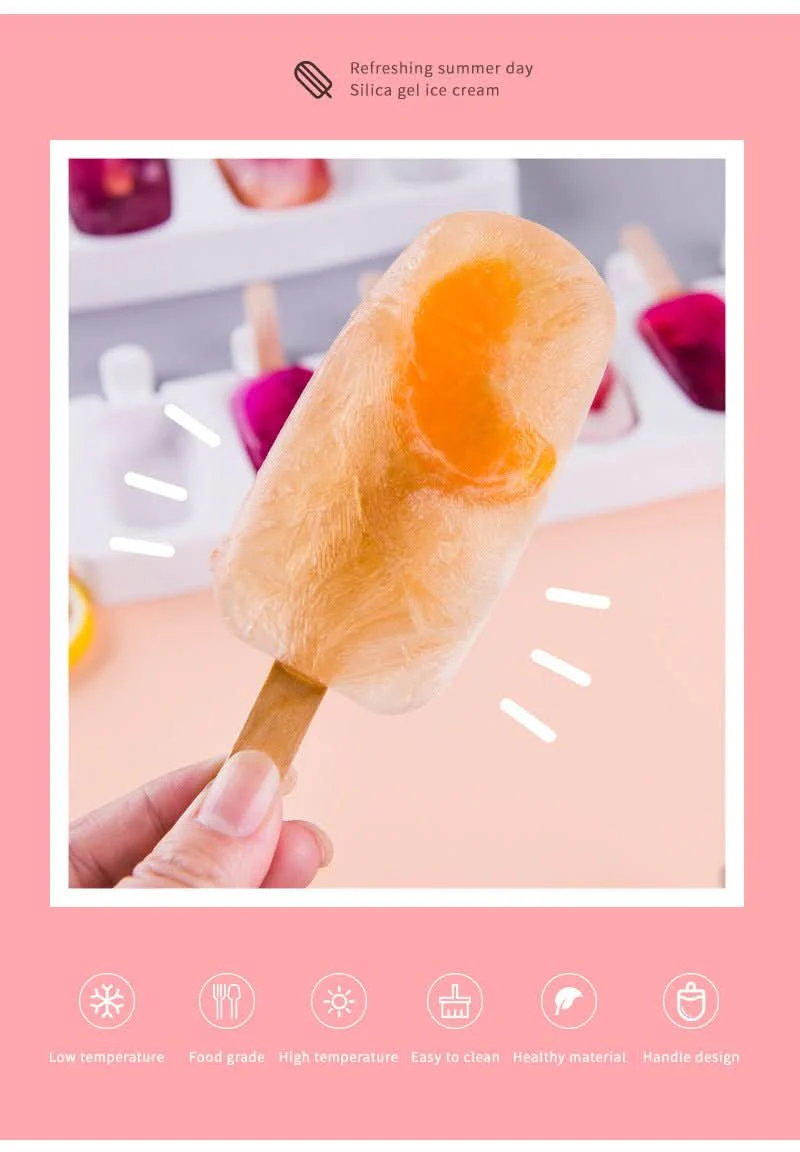 Ice Cream/Popsicle Mould - Large Ellipse + 50 Sticks - Image 7