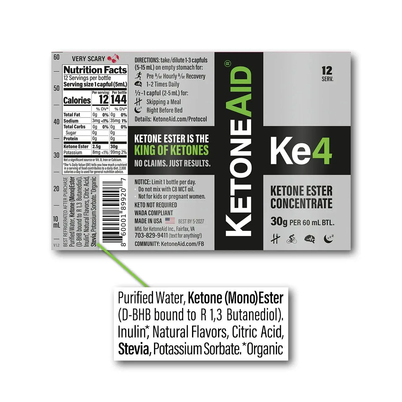 KE4 Ketone Ester Drink 60ml x 12 - Image 7