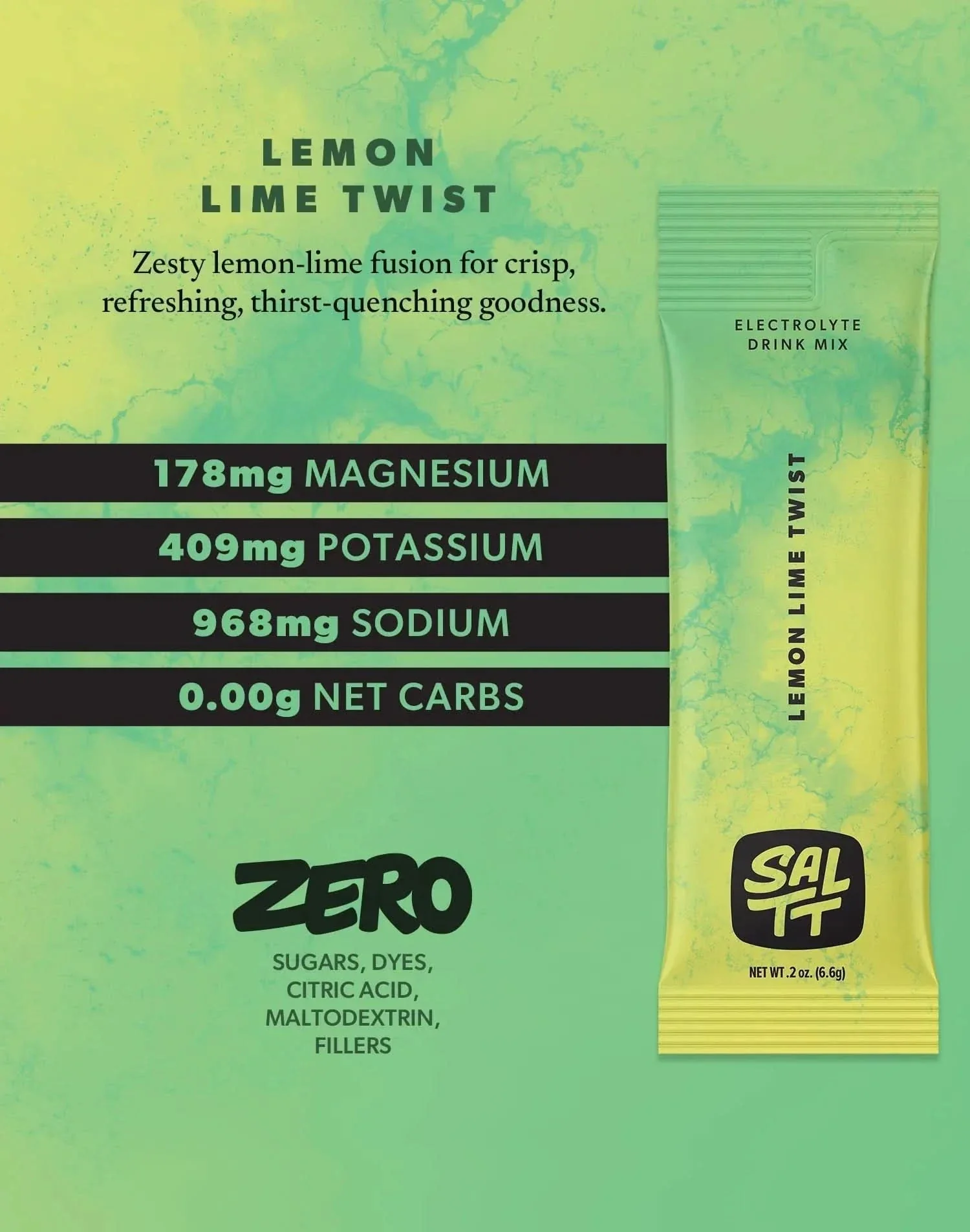 Lemon Lime Twist Electrolyte Drink Mix - 30 Sticks - Image 3