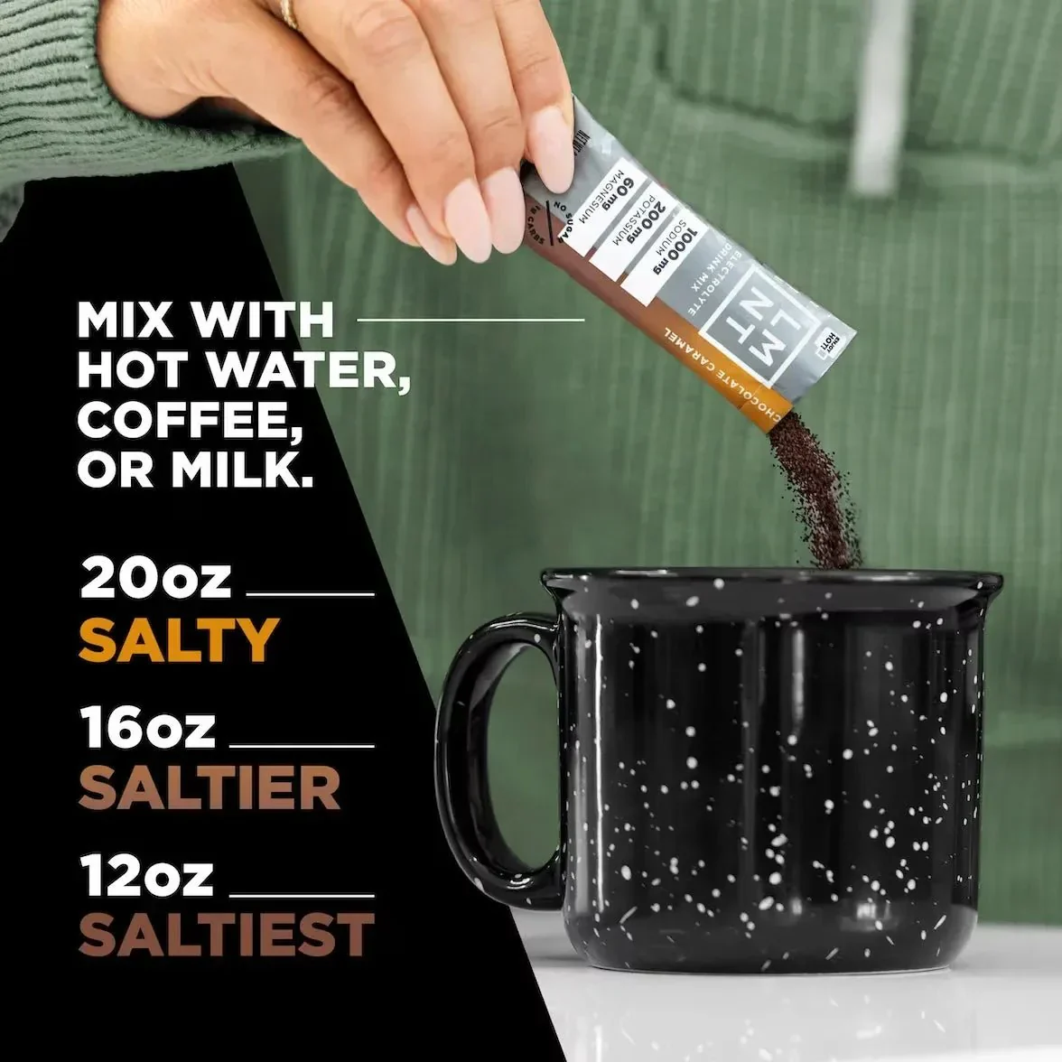 LMNT Chocolate Caramel Electrolyte Mix - 30 Ct - Image 4