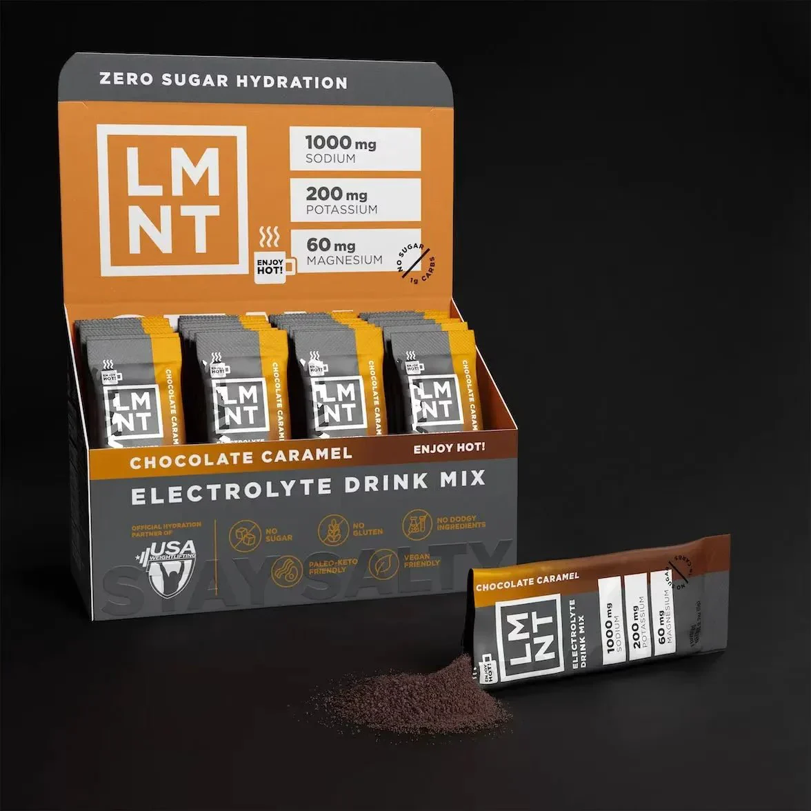 LMNT Chocolate Caramel Electrolyte Mix - 30 Ct - Image 6