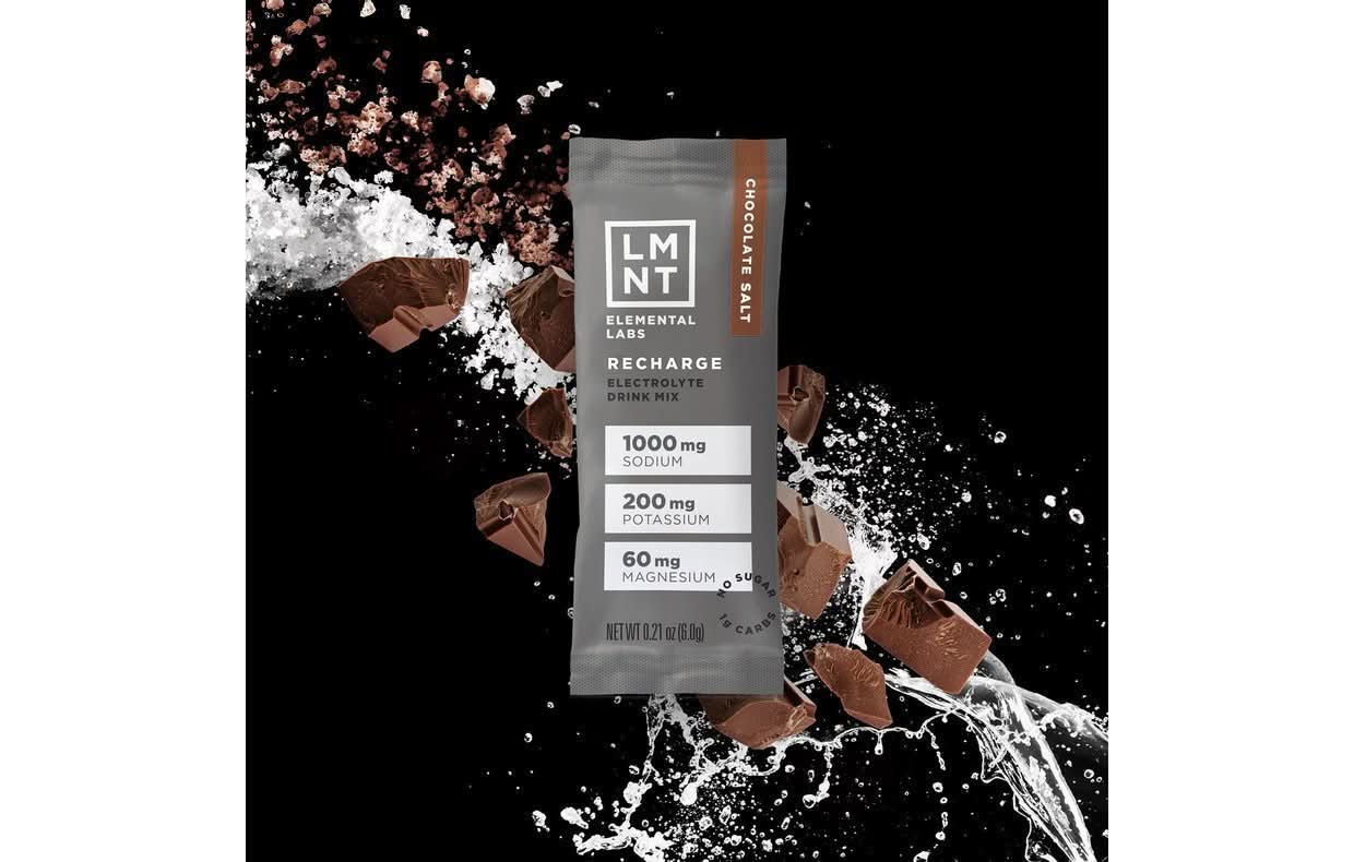 LMNT Chocolate Salt Electrolyte Mix - 30 Ct - Image 6
