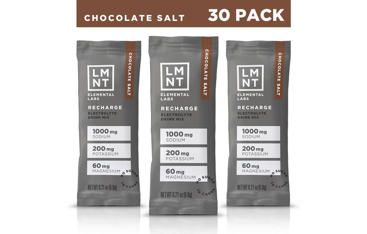 LMNT Chocolate Salt Electrolyte Mix - 30 Ct - Image 9