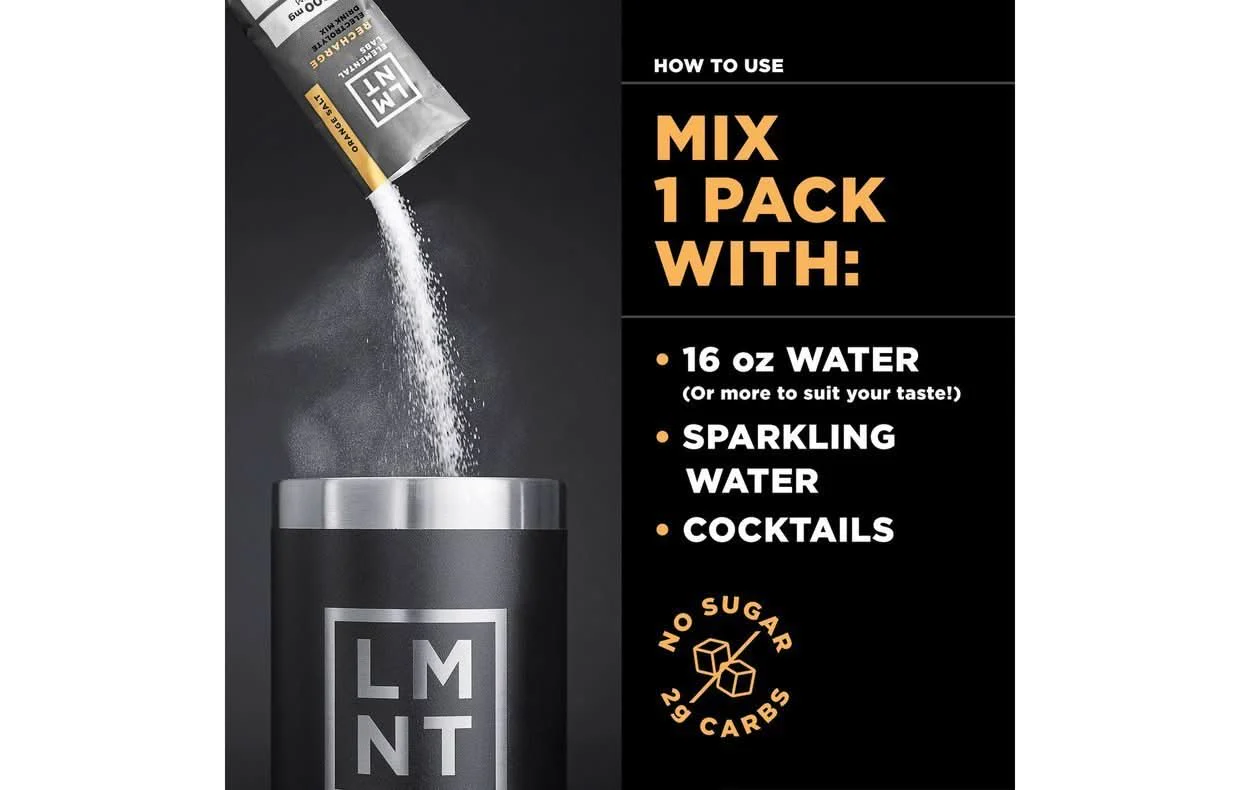LMNT Orange Salt Electrolyte Mix - 30 Ct - Image 5