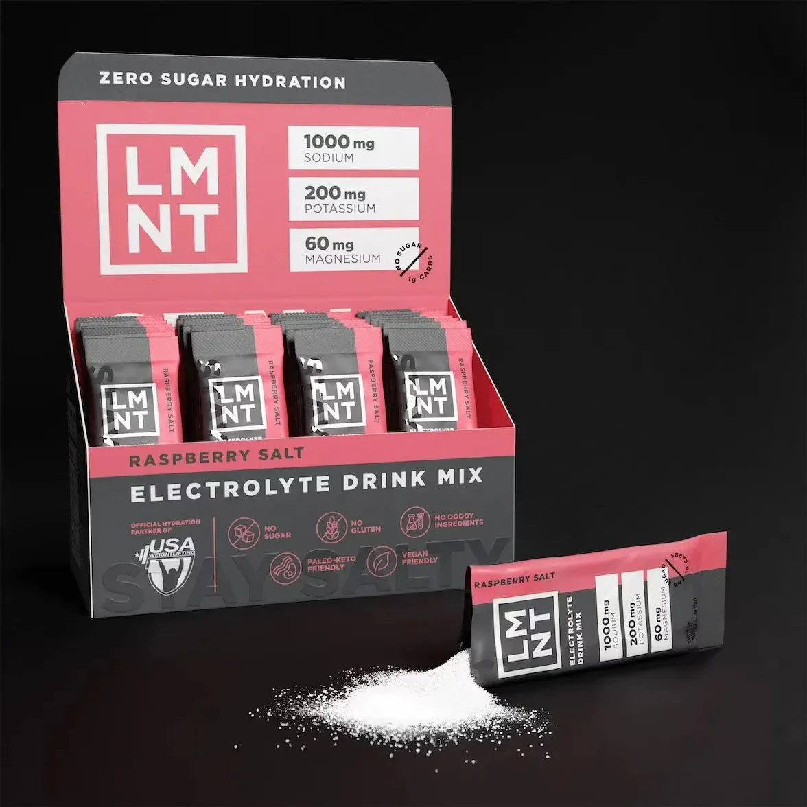 LMNT Raspberry Salt Electrolyte Mix - 30 Ct - Image 4