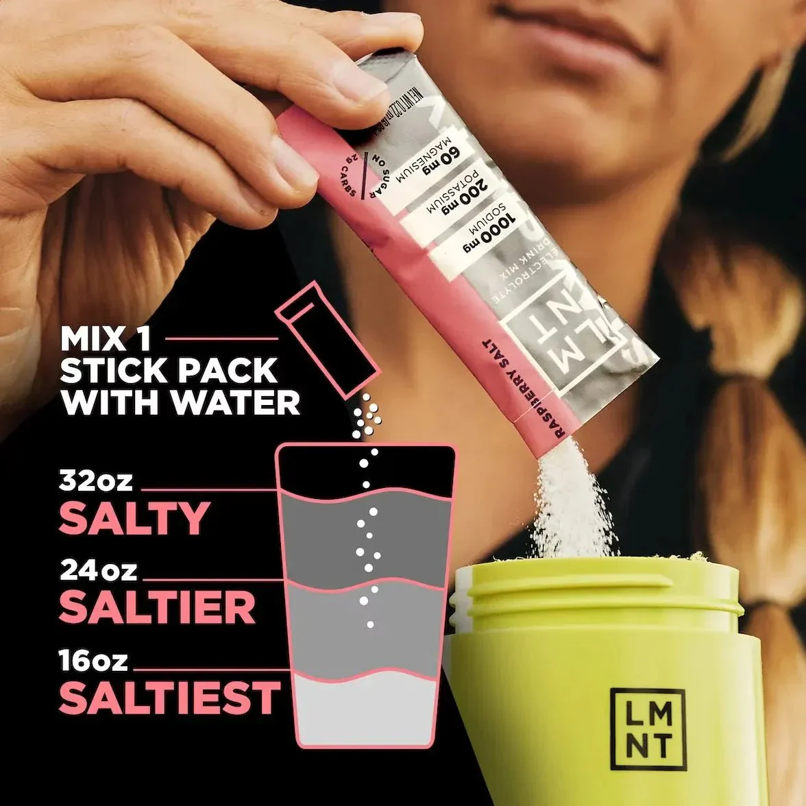 LMNT Raspberry Salt Electrolyte Mix - 30 Ct - Image 5