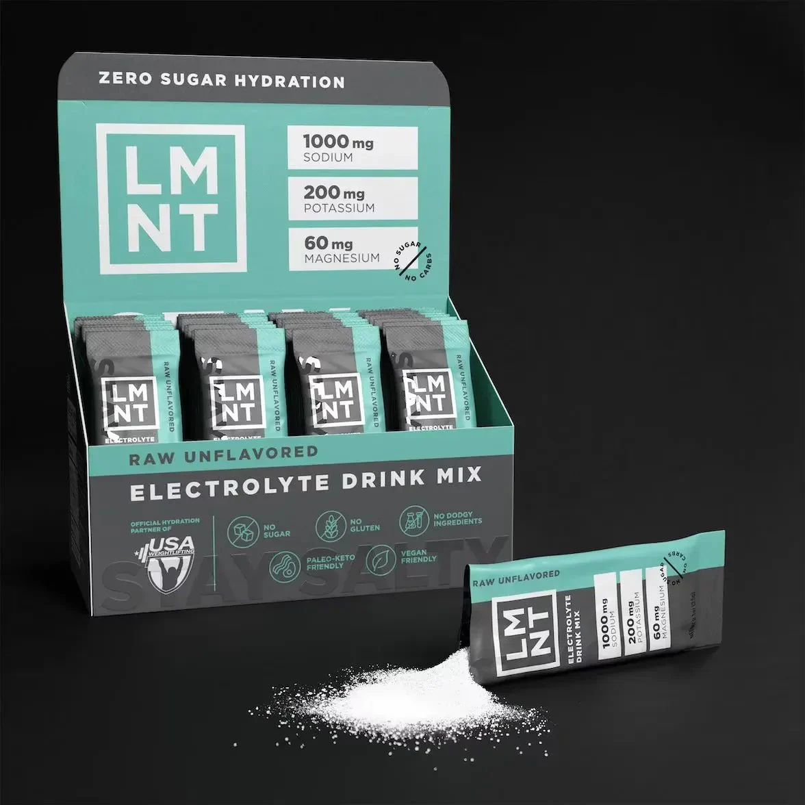 LMNT Raw Unflavoured Electrolyte Mix - 30 Ct - Image 6