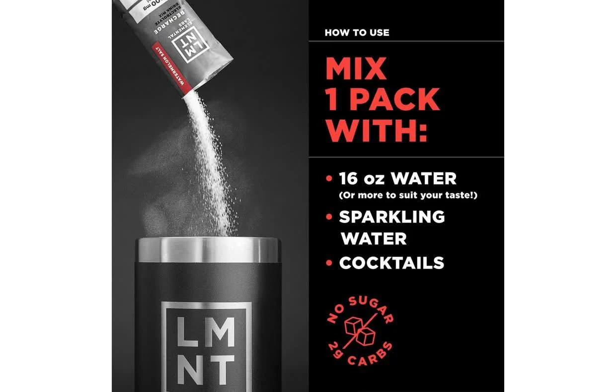 LMNT Watermelon Salt Electrolyte Mix - 30 Ct - Image 4