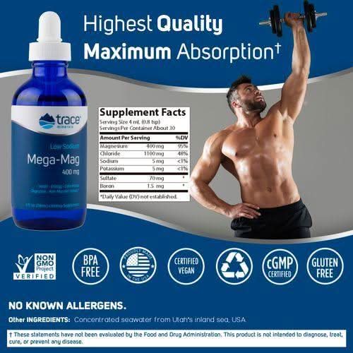 Low Sodium Mega-Mag - 400mg - 118ml - Image 3