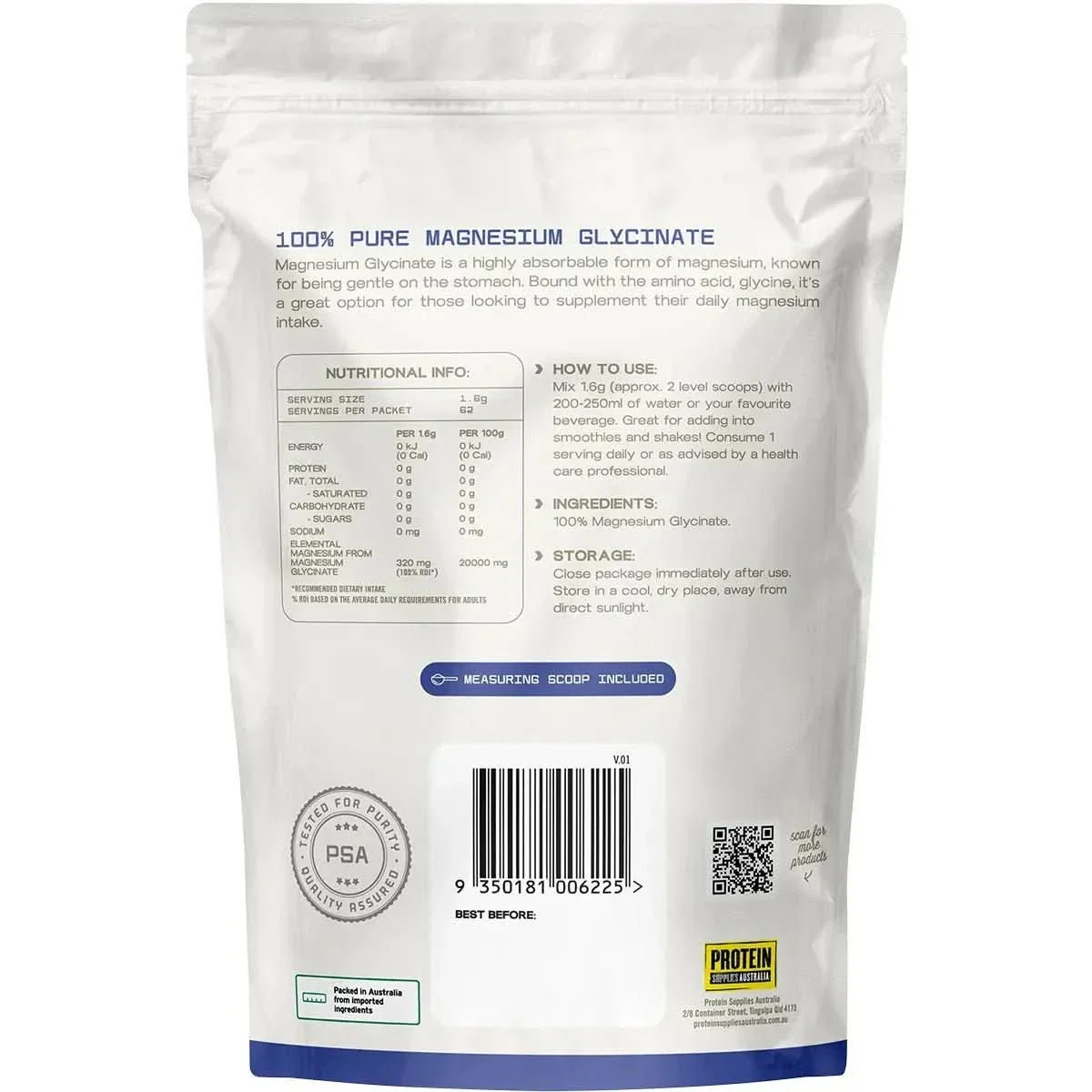 Magnesium Glycinate - 100% Pure - 100g - Image 2