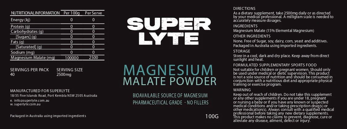 Magnesium Malate Powder - 400g - Image 2
