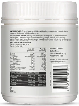 Multi-collagen Protein Peptides - Adaptogen Nootropic Blend - 210g - Image 2