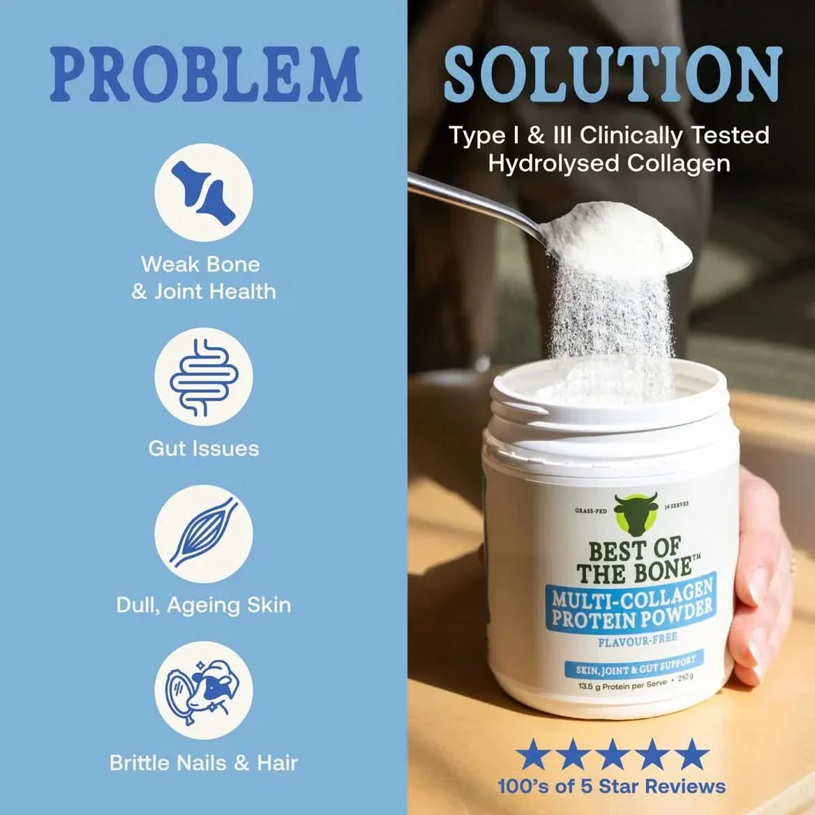 Multi-collagen Protein Peptides - Probiotic Spores - 210g - Image 4