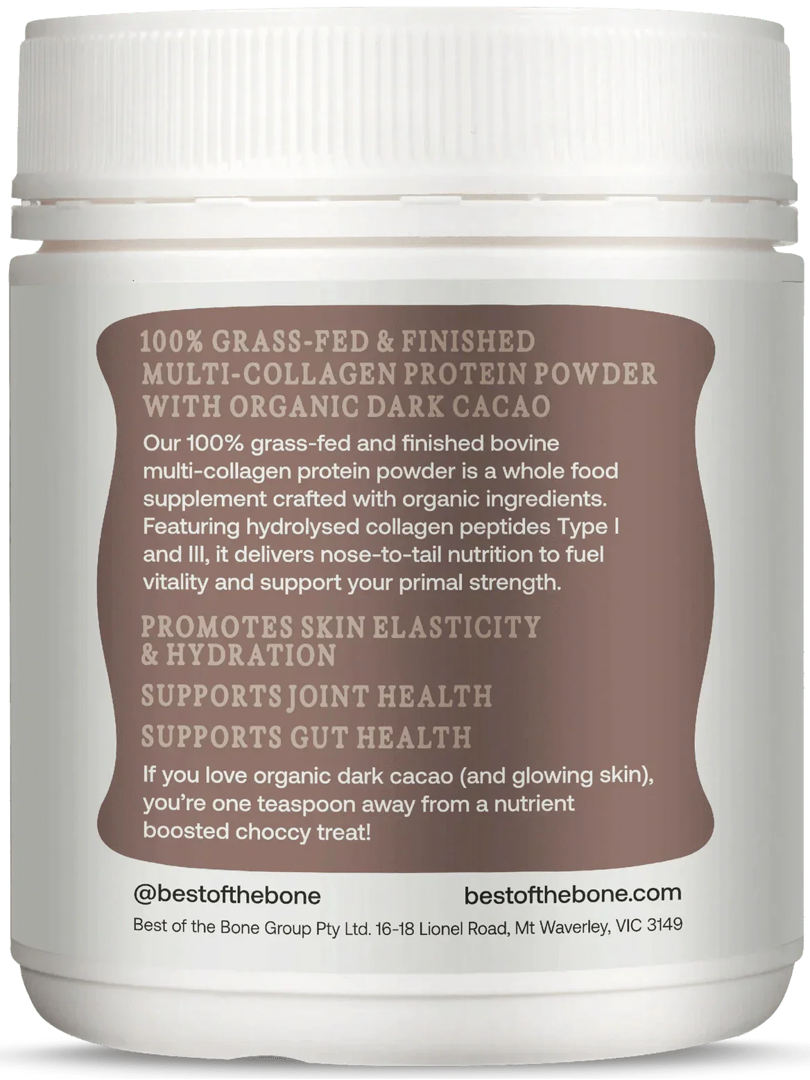 Multi-Collagen Protein Peptides - Raw Organic Cacao - 210g - Image 3