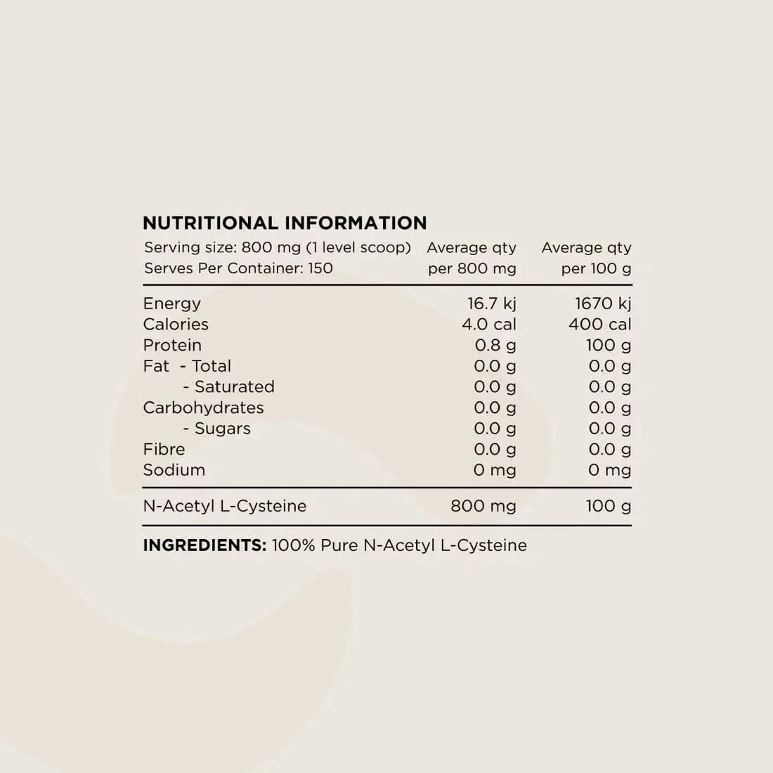 NAC - 100% N-Acetyl L-Cystine - 60 Caps - Image 3