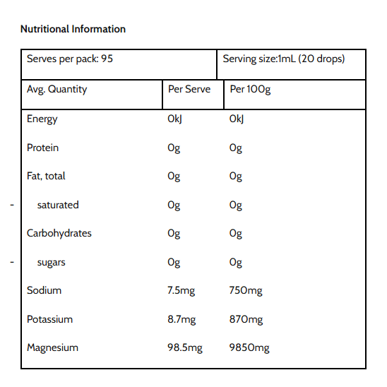 Natural Liquid Magnesium - 95ml - Image 3