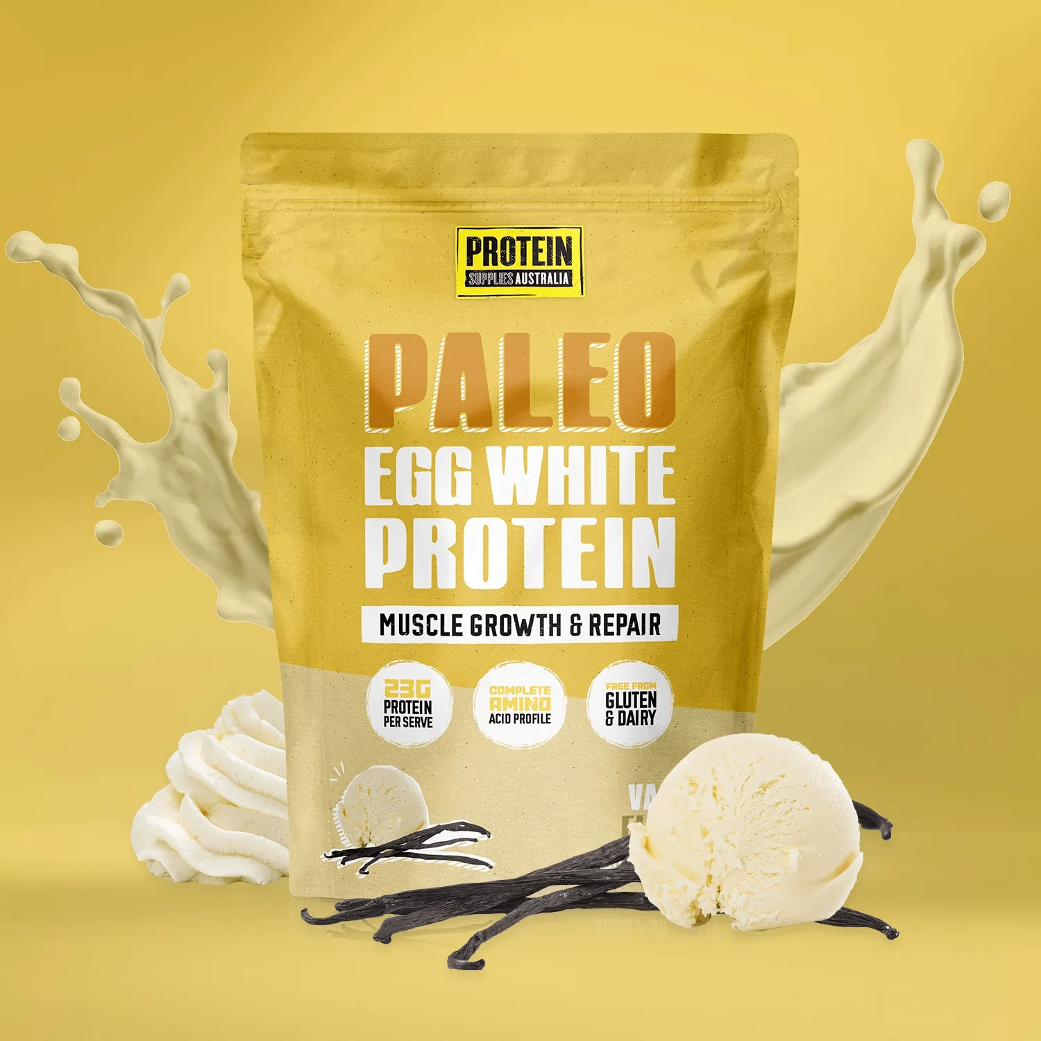 Paleo Pro Vanilla Bean Egg White Protein - 900g - Image 3