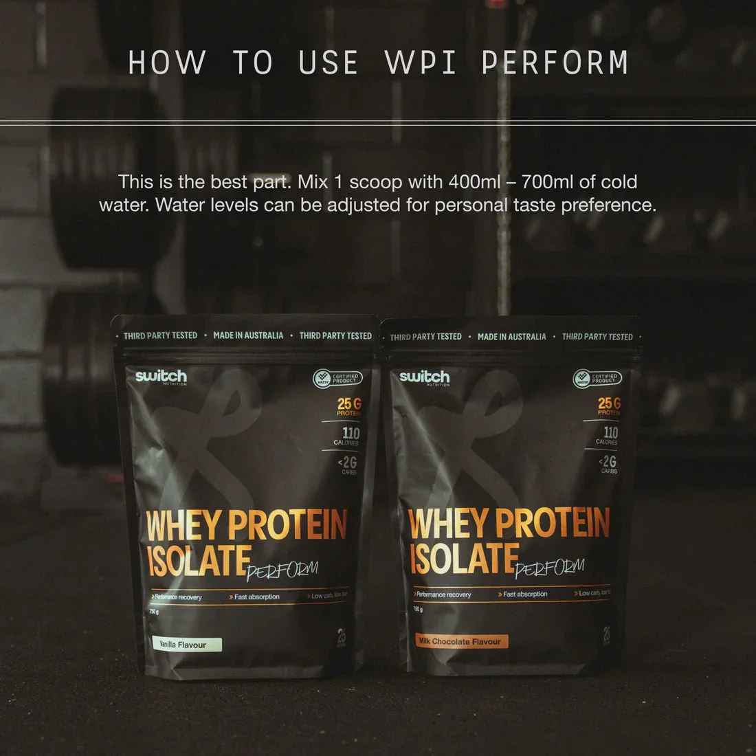 Perform Whey Protein Isolate - Chocolate 750g - Image 6