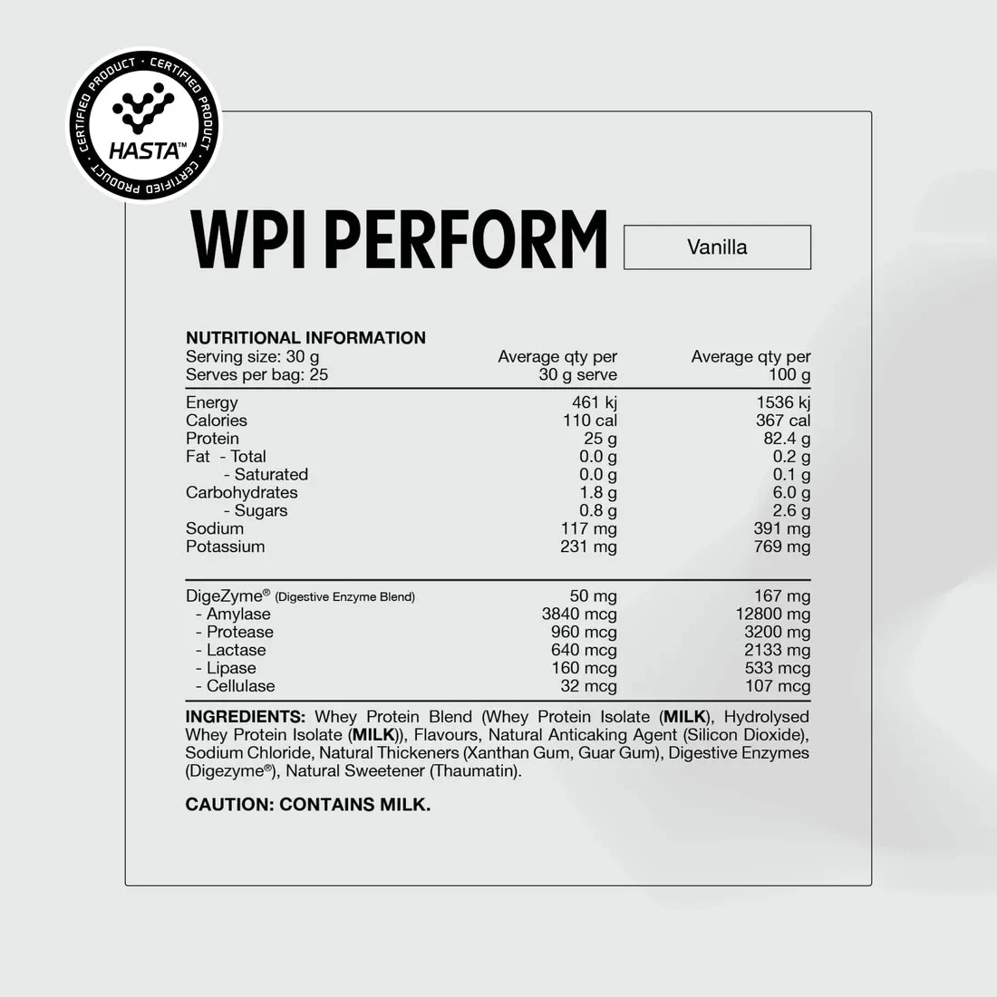 Perform Whey Protein Isolate - Vanilla 750g - Image 3