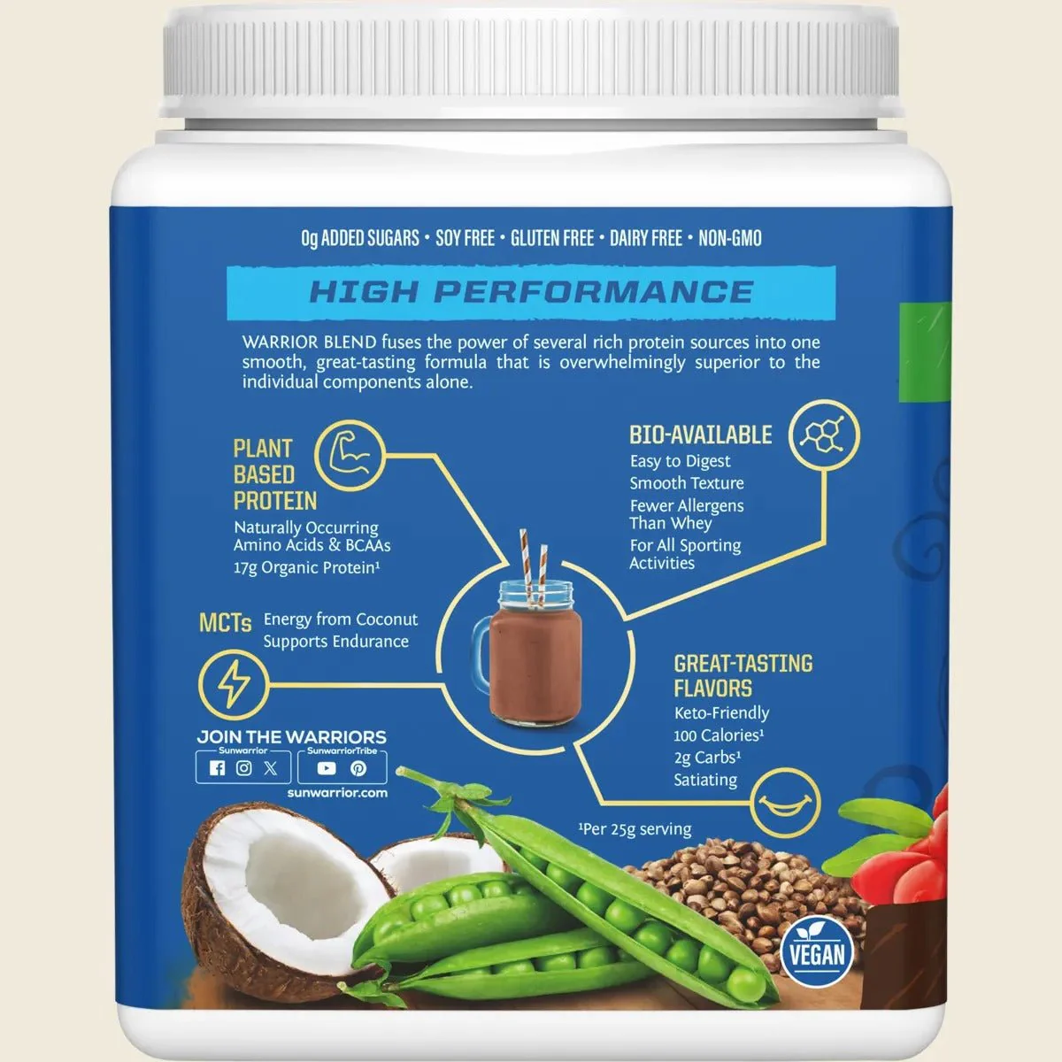 Protein Powder Warrior Blend Chocolate 375g - Image 4