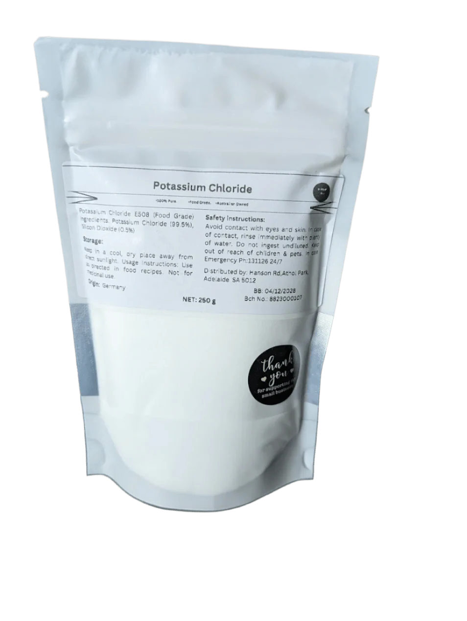 Potassium Chloride Powder - 250g - Image 2