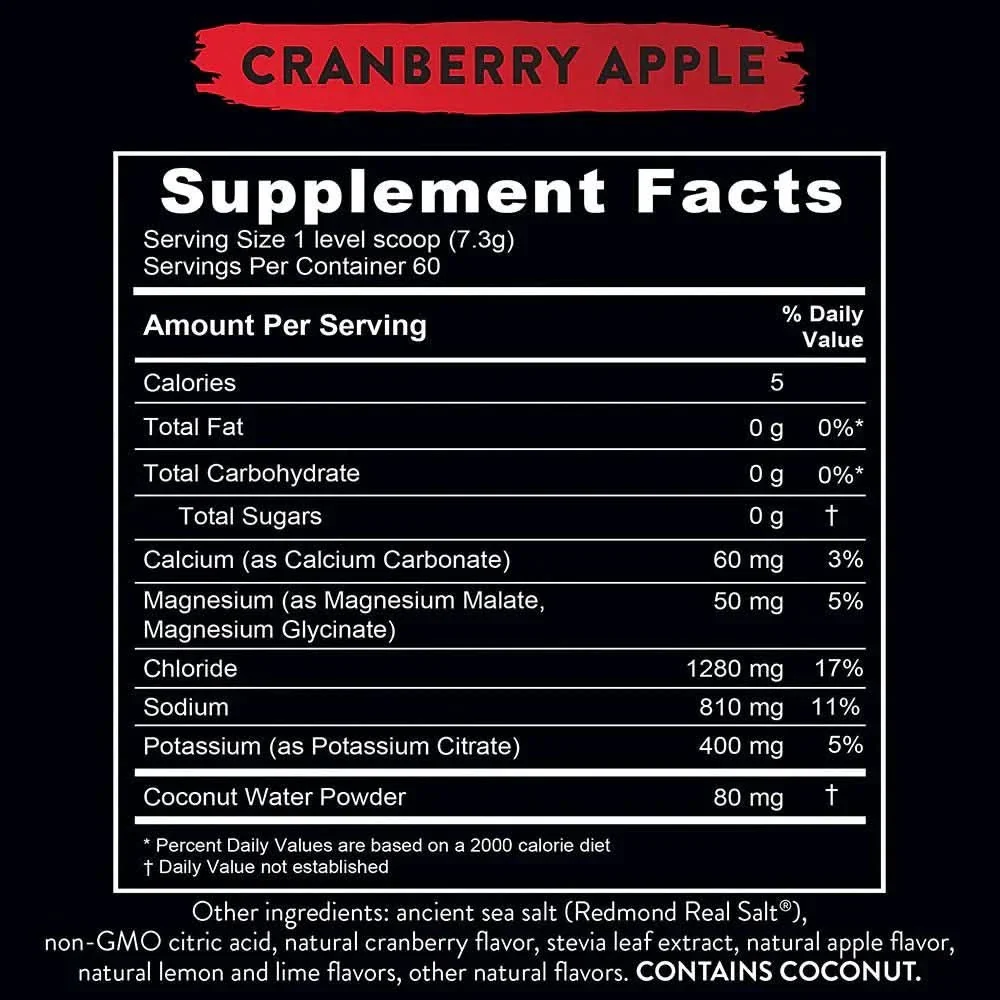 Re-Lyte Electrolyte Mix - Cran Apple - Tub - 60 Serves - Limited Edition - Image 2