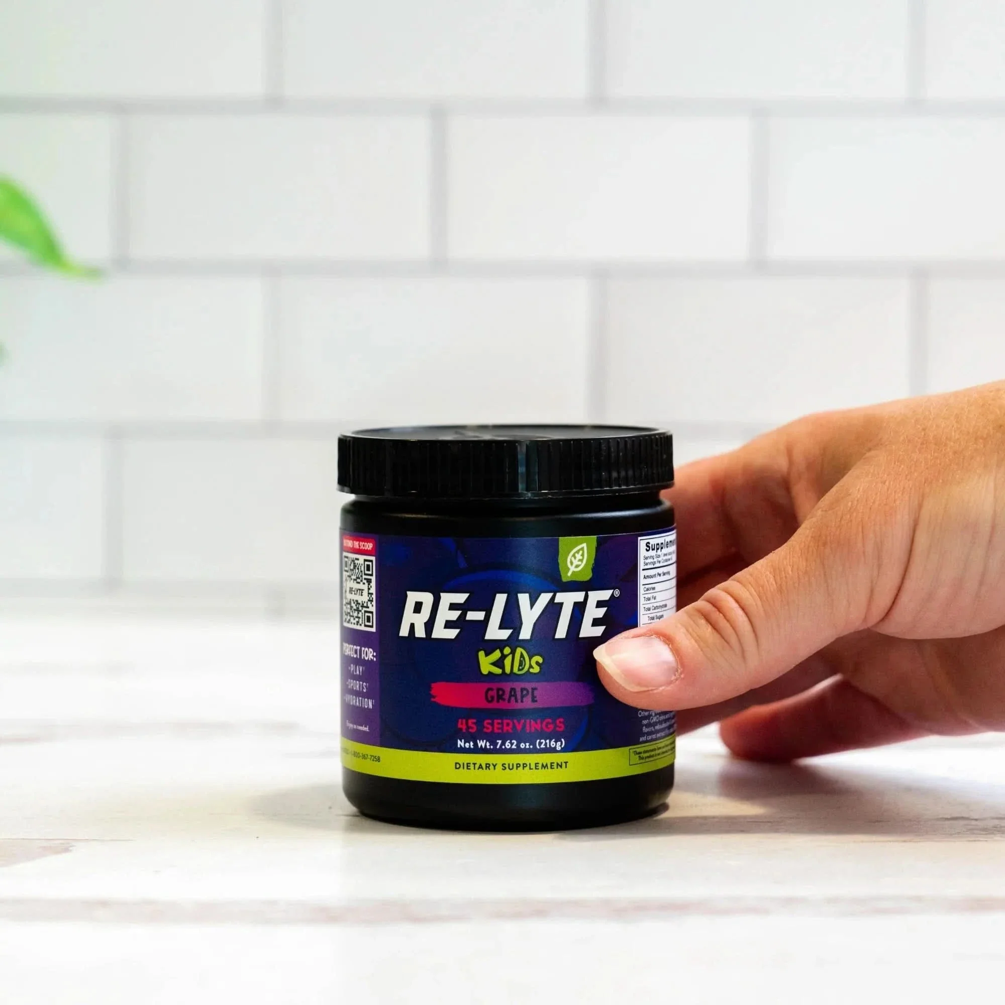 Re-Lyte Kids Hydration - Grape - Tub - 45 Serves - Image 6