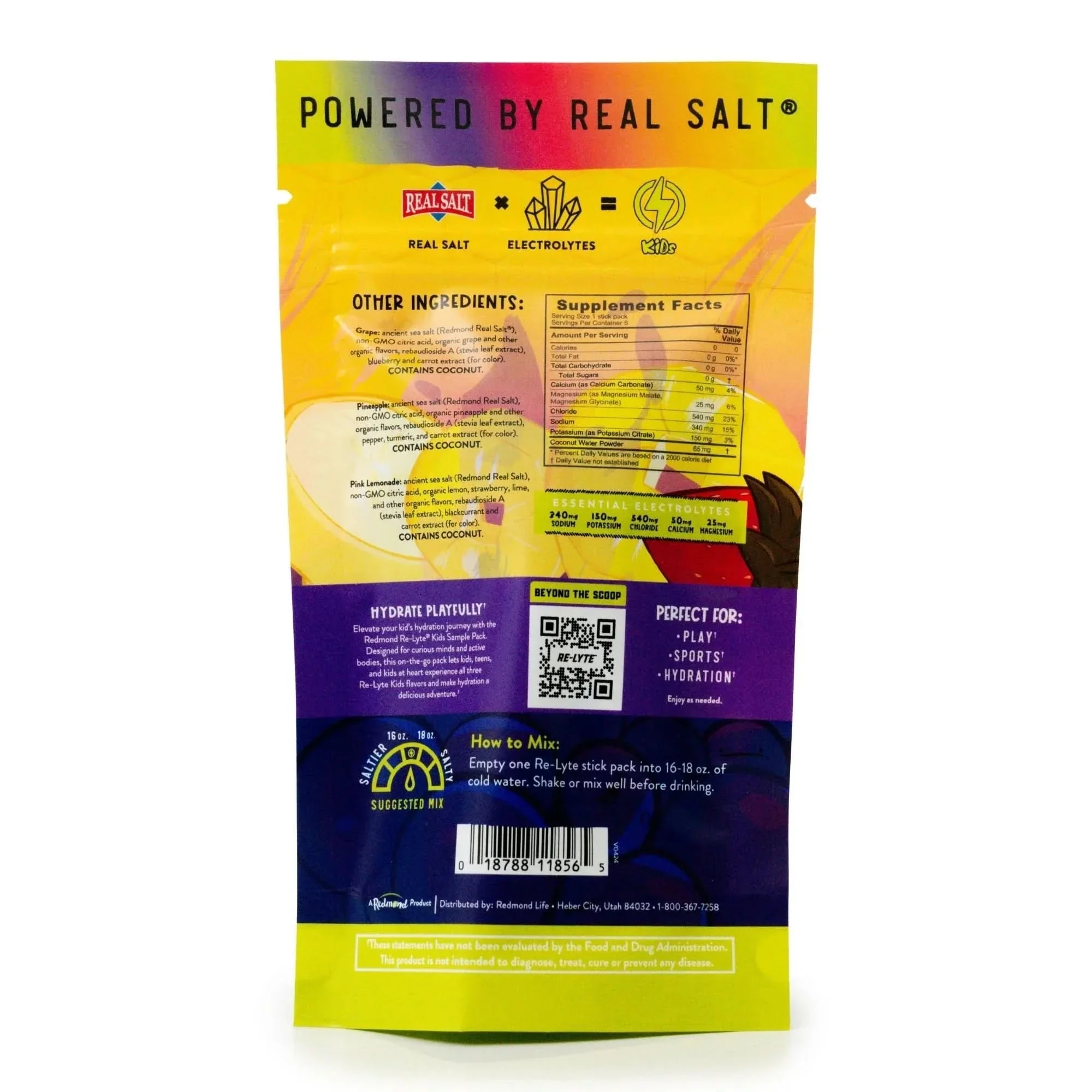 Re-Lyte Kids Hydration - Sample Pack - 6 Stick Packs - Image 6