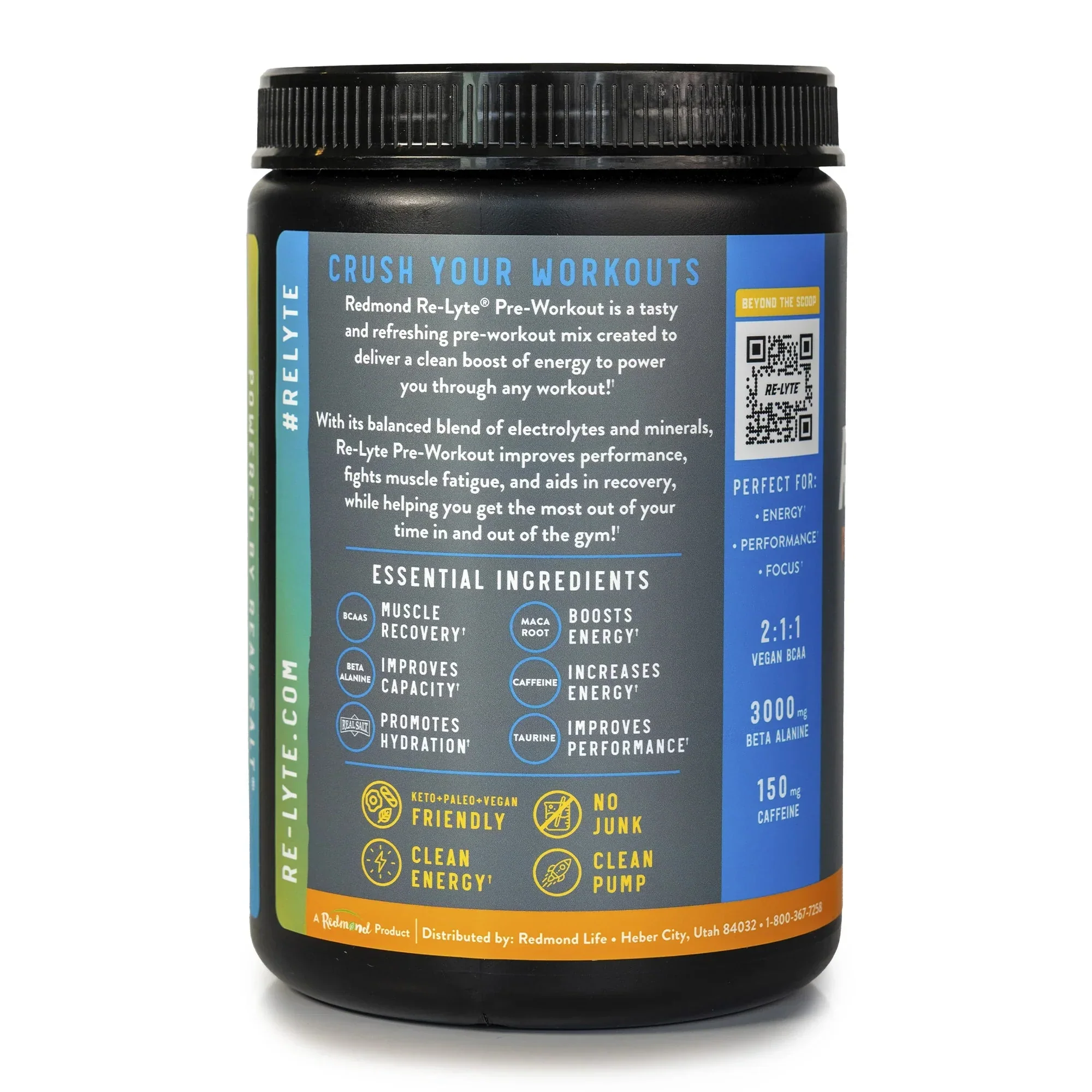 Re-Lyte Pre-Workout Blueberry Lemonade - Tub - 30 Serves - Best Before 31 Jan 2026 - Image 5