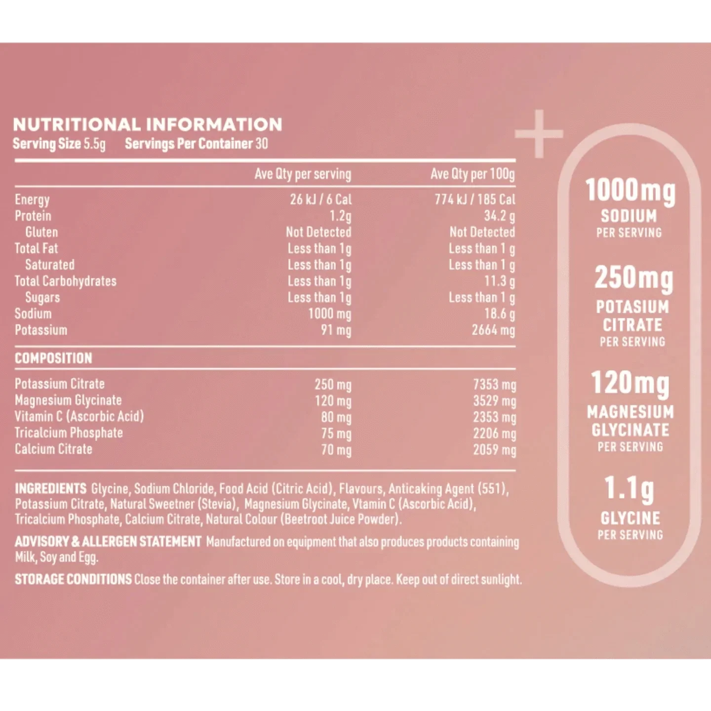 ReVitalise Electrolyte+ Drink - Salty Watermelon - 30 Serves - Image 2