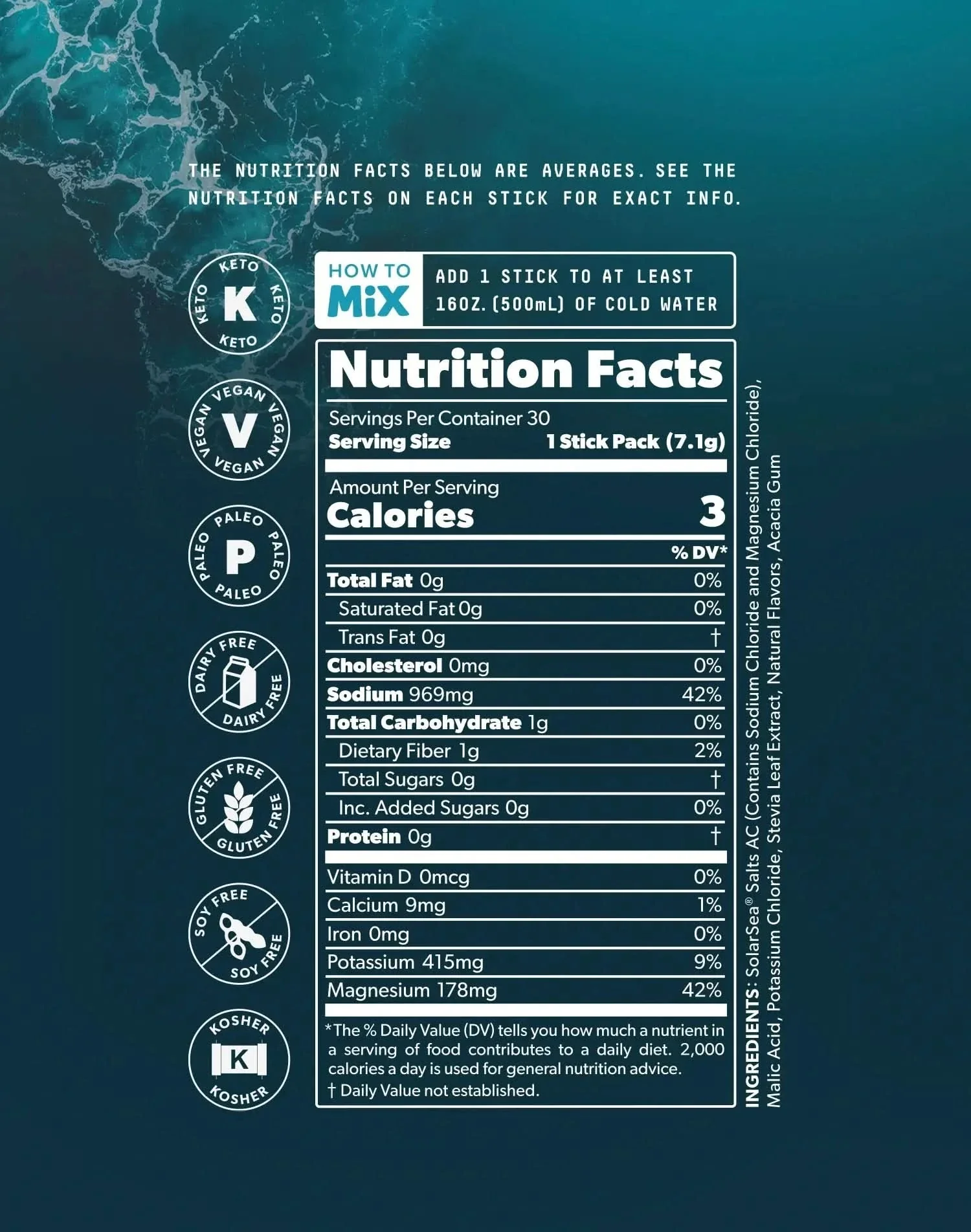 Ultra Variety Electrolyte Drink Mix - 30 Sticks - Image 3