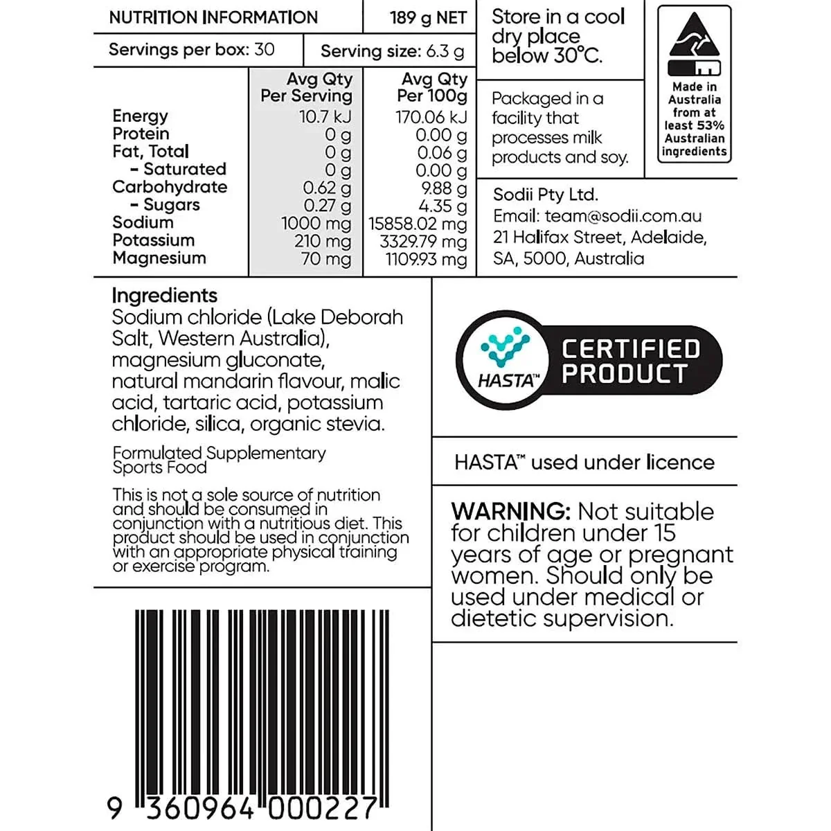 Salty Mandarin - 30 Sachets - Image 2