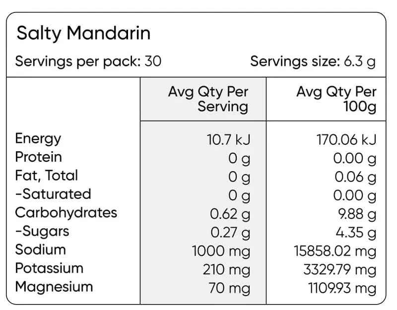 Salty Mandarin - 30 Serve Tub - Image 2