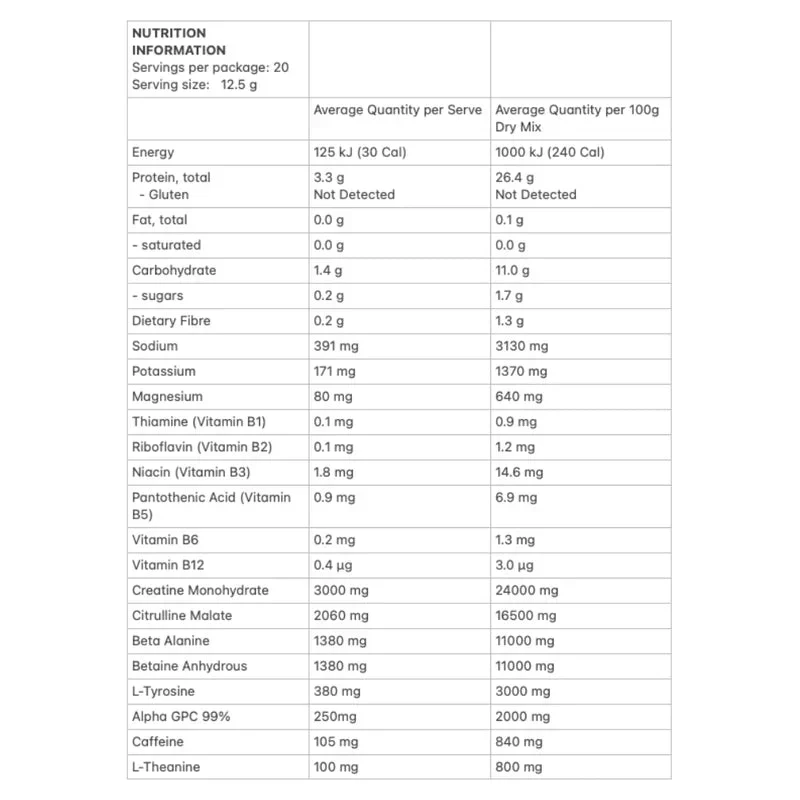 Spark Pre-workout - Blue Raspberry - 250g - Image 4